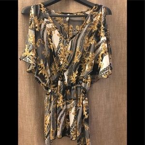 Blouse of stamped